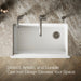Kohler Riverby 35-3/4" undermount single-bowl farmhouse workstation kitchen sink