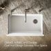 Kohler Riverby 35-3/4" undermount single-bowl farmhouse workstation kitchen sink