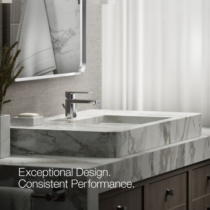 Kohler Parallel Low single-handle bathroom sink faucet, 1.0 gpm