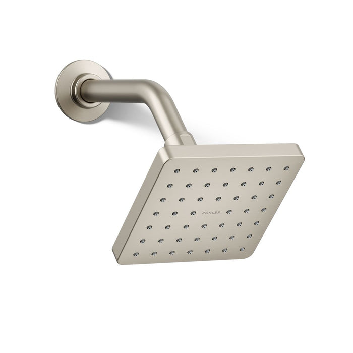 KOHLER K-24805 Parallel Single-function showerhead, 2.5 gpm, vibrant brushed nickel - view 4