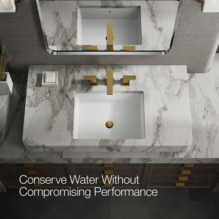 Kohler Honesty Widespread bathroom sink faucet, 0.5 gpm