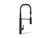 KOHLER Purist Semi-professional kitchen sink faucet with three-function sprayhead