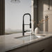 KOHLER K-24982 Purist Semi-professional kitchen sink faucet with three-function sprayhead, matte black - view 3