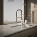 KOHLER K-24982 Purist Semi-professional kitchen sink faucet with three-function sprayhead, vibrant polished nickel - view 3