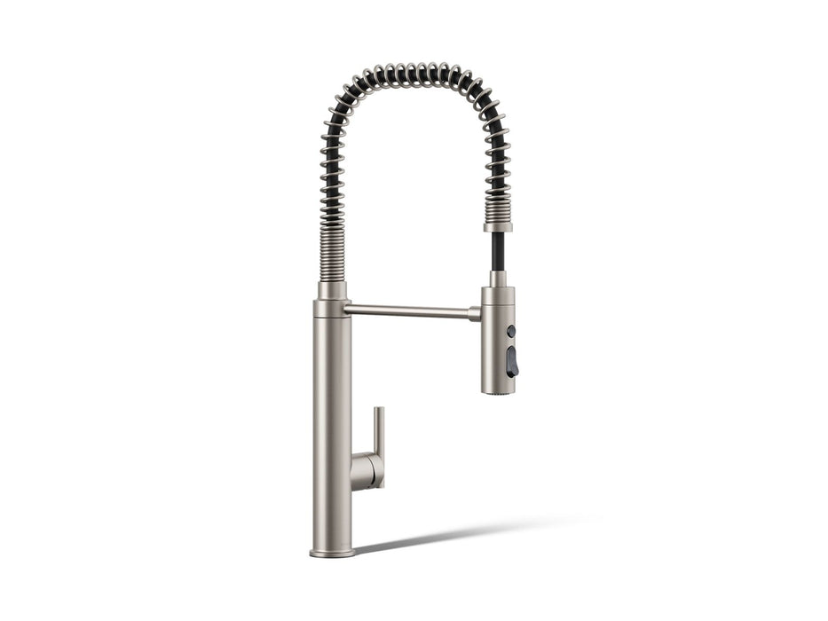 KOHLER K-24982 Purist Semi-professional kitchen sink faucet with three-function sprayhead
