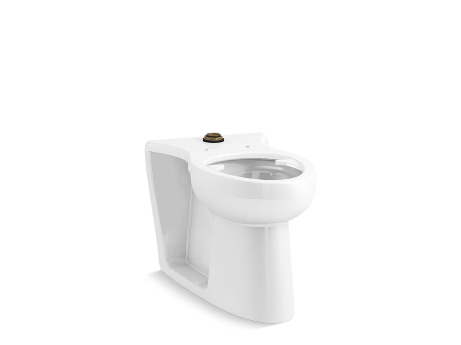 KOHLER K-25042-SSL Modflex Floor-mount top spud flushometer bowl with bedpan lugs