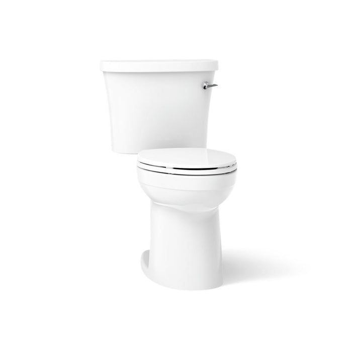 KOHLER K-25077-RA Kingston Two-piece elongated toilet, 1.28 gpf - White