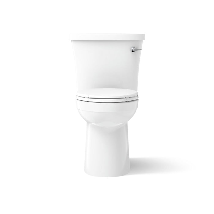 KOHLER K-25077-RA Kingston Two-piece elongated toilet, 1.28 gpf - White