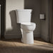 KOHLER K-25077-RA Kingston Two-piece elongated toilet, 1.28 gpf - White