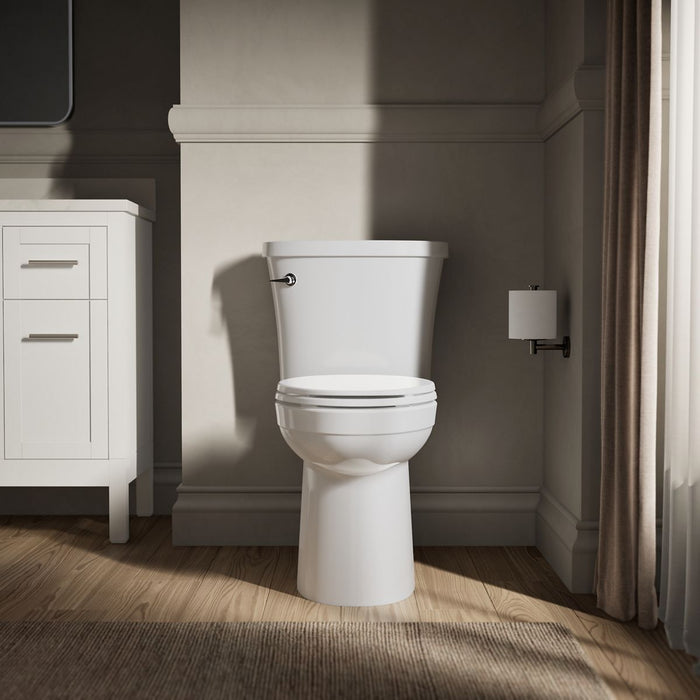 KOHLER K-25077-SST Kingston Two-piece elongated toilet, 1.28 gpf, white - view 4