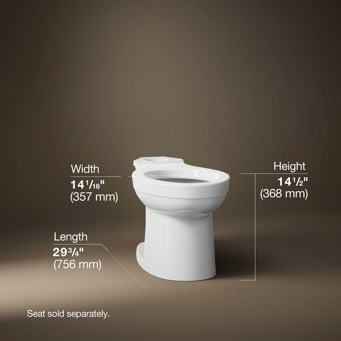 KOHLER K-25086-SS Kingston Elongated toilet bowl