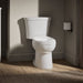 KOHLER K-25087-RA Kingston Two-piece elongated toilet, 1.28 gpf - White