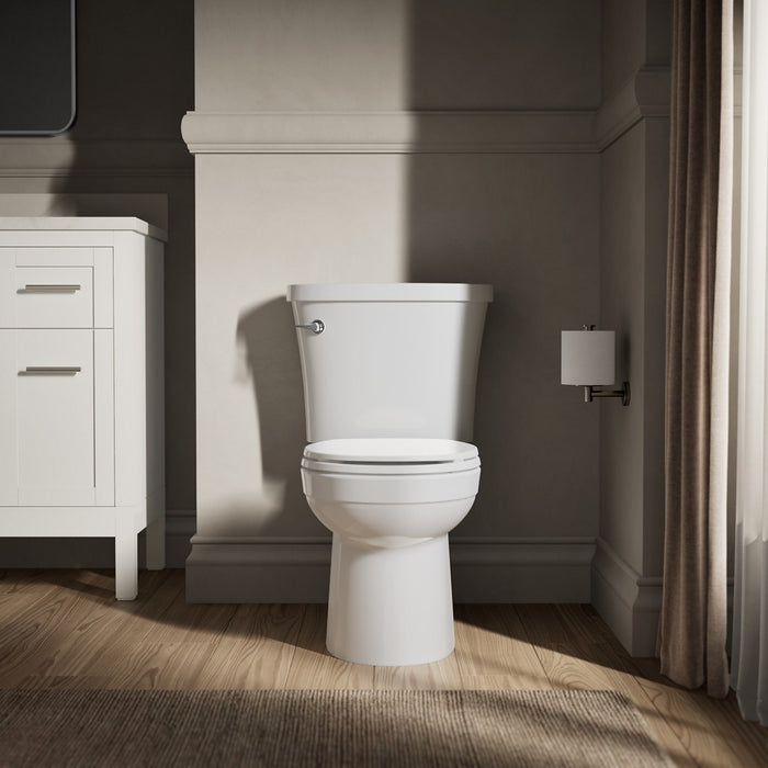 KOHLER K-25097 Kingston Two-piece Round-front Toilet, 1.28 GPF, left - view 5