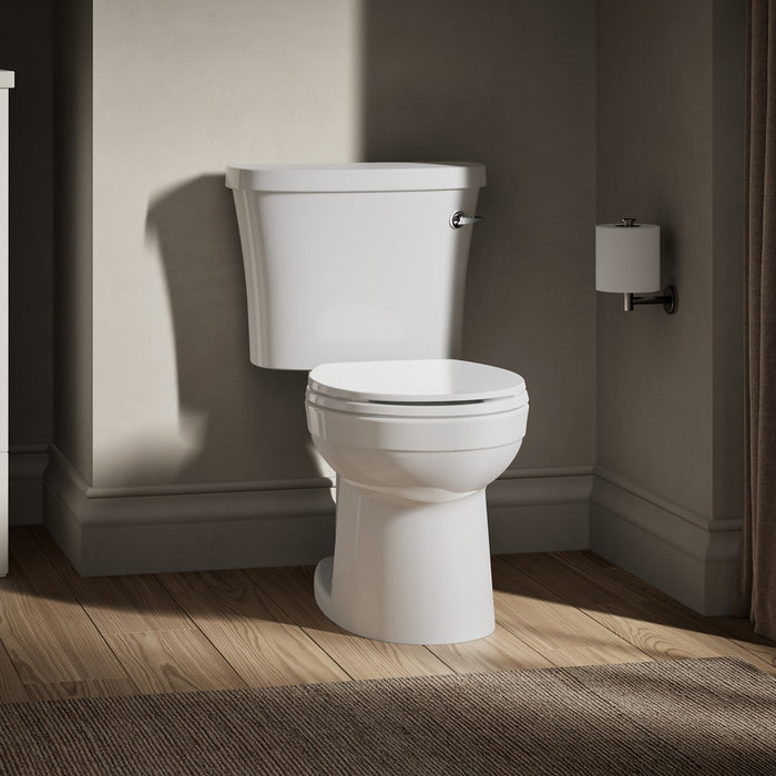 KOHLER K-25097 Kingston Two-piece Round-front Toilet, 1.28 GPF, right - view 4
