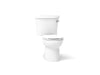 KOHLER K-25097-SSRA Kingston Two-piece round-front toilet, 1.28 gpf