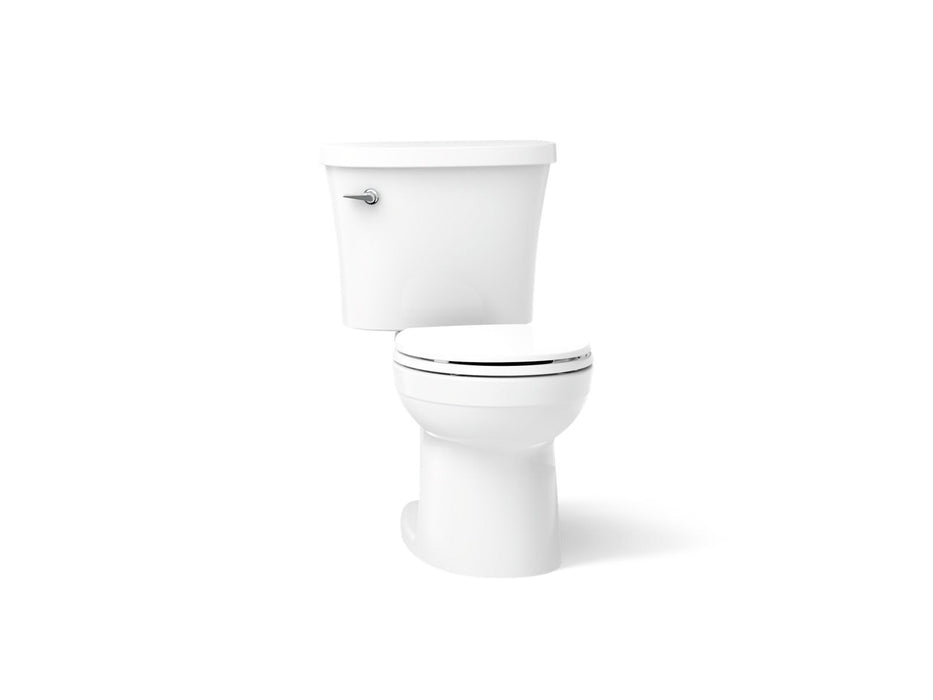KOHLER K-25097-SST Kingston Two-piece round-front toilet, 1.28 gpf