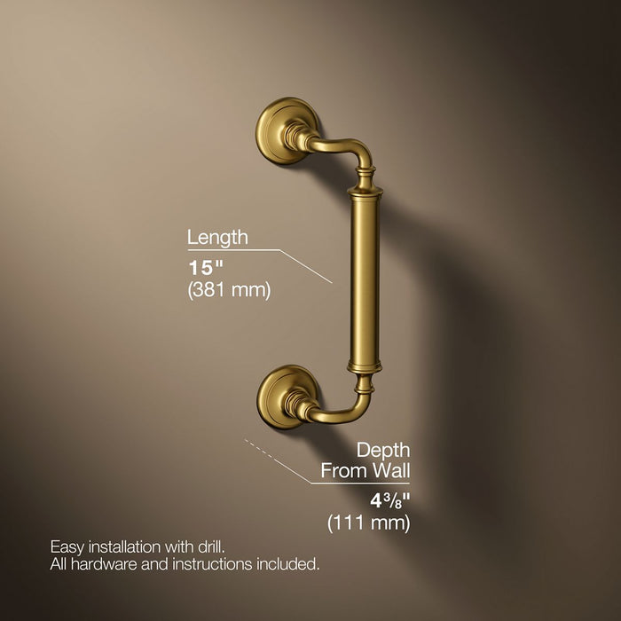 3/4 view of product with dimensions