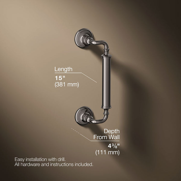3/4 view of product with dimensions