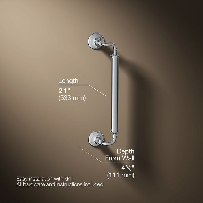3/4 view of product with dimensions