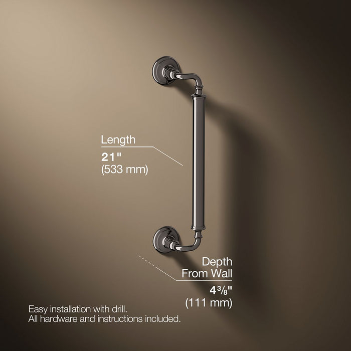 3/4 view of product with dimensions