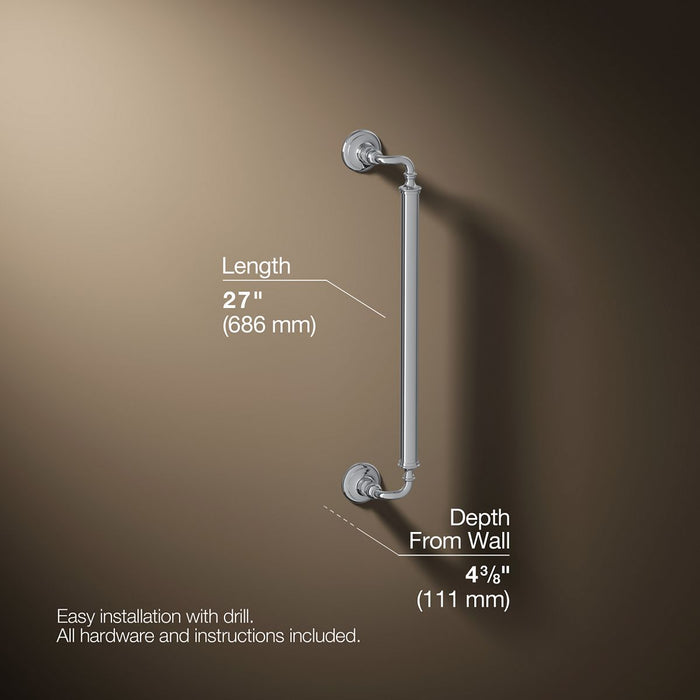 3/4 view of product with dimensions