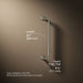 3/4 view of product with dimensions