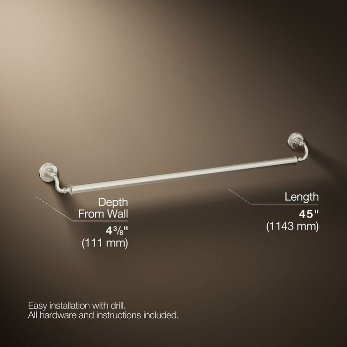3/4 view of product with dimensions