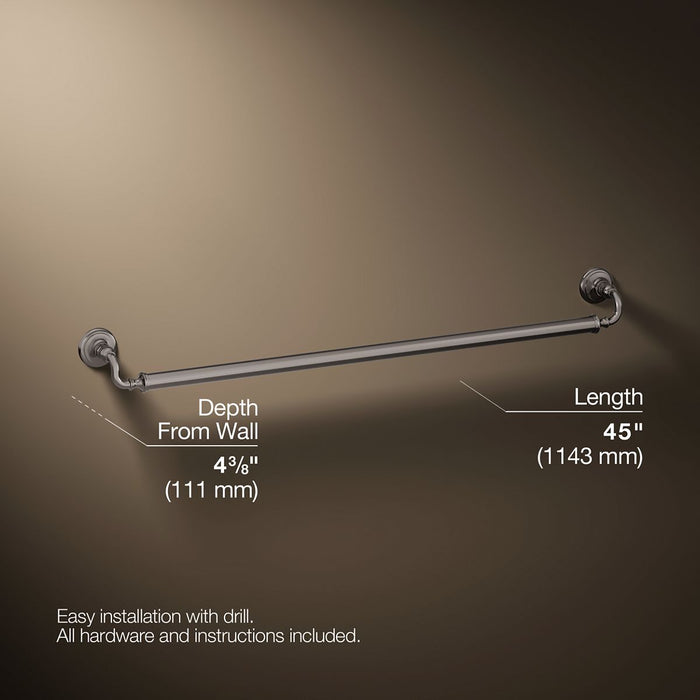 3/4 view of product with dimensions
