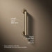 3/4 view of product with dimensions