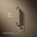 3/4 view of product with dimensions