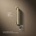 3/4 view of product with dimensions