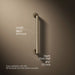3/4 view of product with dimensions