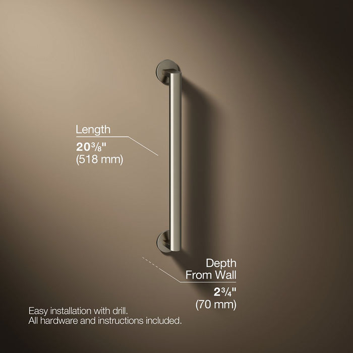 3/4 view of product with dimensions