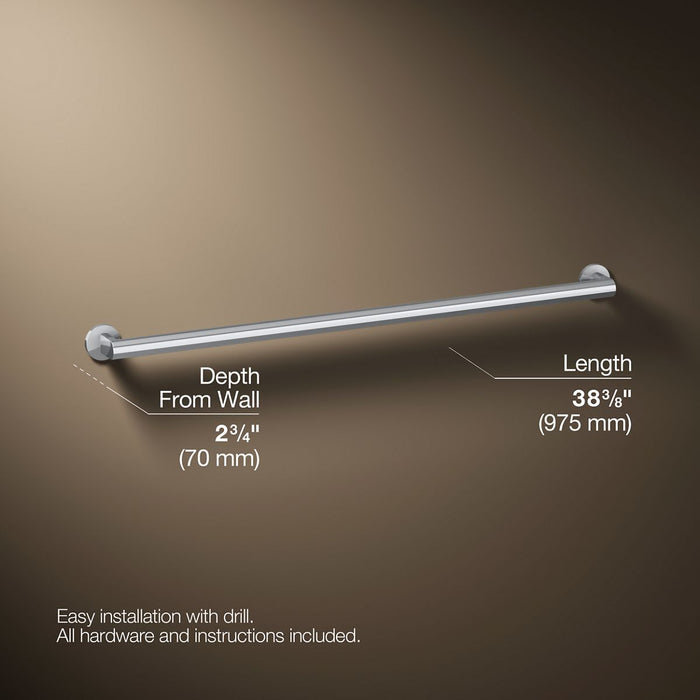 3/4 view of product with dimensions