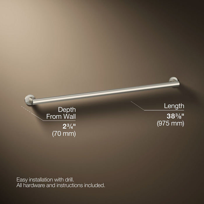 3/4 view of product with dimensions