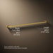 3/4 view of product with dimensions