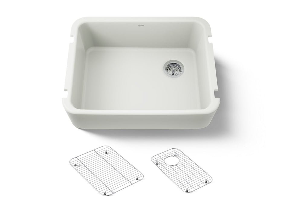 KOHLER K-25766 Ironridge 28" undermount single-bowl farmhouse kitchen sink