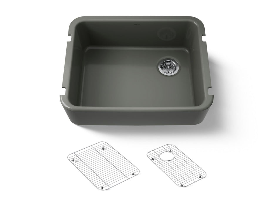 KOHLER K-25766 Ironridge 28" undermount single-bowl farmhouse kitchen sink