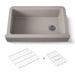 KOHLER K-25784 Cairn Undermount single-bowl farmhouse kitchen sink, matte taupe - view 5