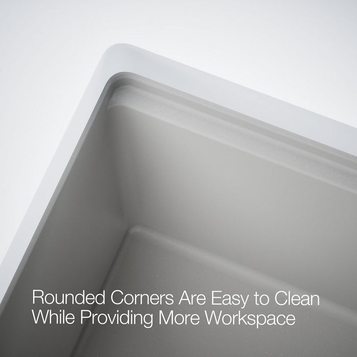 Kohler Cairn 29-3/4" undermount single-bowl farmhouse kitchen sink with short apron
