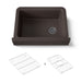 Kohler Cairn 29-3/4" undermount single-bowl farmhouse kitchen sink with short apron
