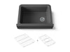 Kohler Cairn 29-3/4" undermount single-bowl farmhouse kitchen sink with short apron
