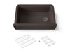 Kohler Cairn 34" undermount single-bowl farmhouse kitchen sink