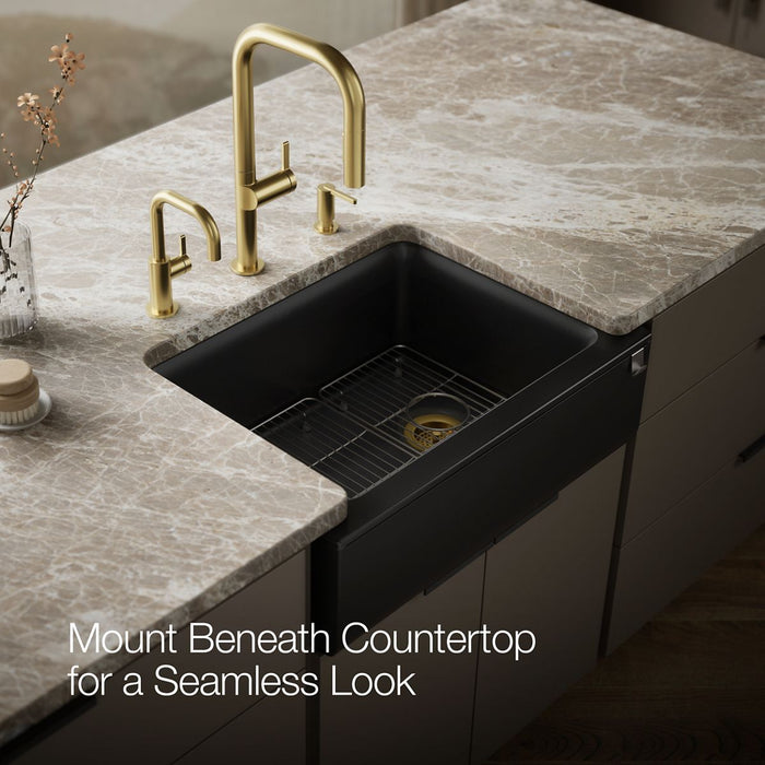 Kohler Cairn 29-11/16" undermount single-bowl farmhouse kitchen sink
