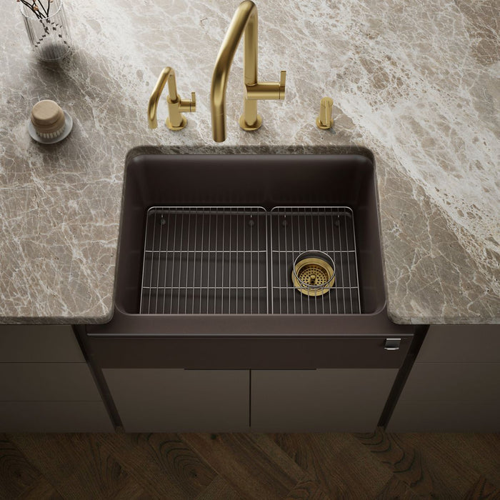 Kohler Cairn 29-11/16" undermount single-bowl farmhouse kitchen sink