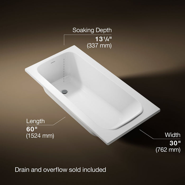 Kohler Avec 60" x 30" drop-in bath