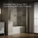 Kohler Avec 60" x 36" alcove bath, left drain