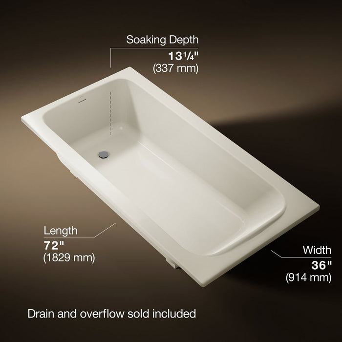 Kohler Avec 72" x 36" drop-in bath
