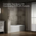 Kohler Avec 72" x 36" alcove bath, left drain