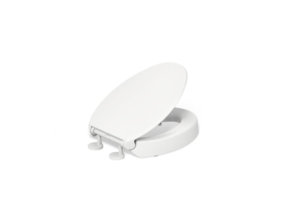 KOHLER K-25875 Hyten Elevated Quiet-Close elongated toilet seat